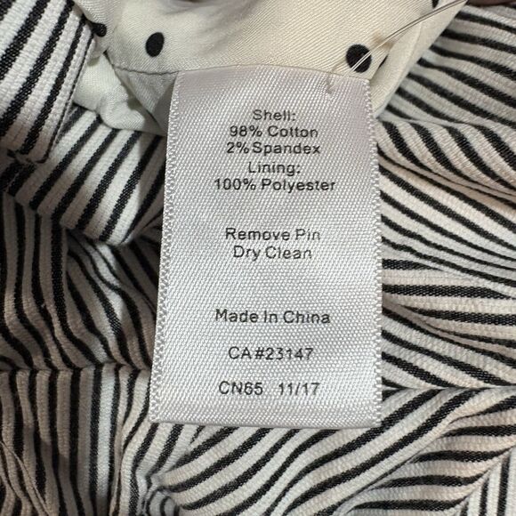 Talbots Blazer 16P Petite Striped Career Jacket Nautical Stretch Lined Classic - Picture 4 of 7